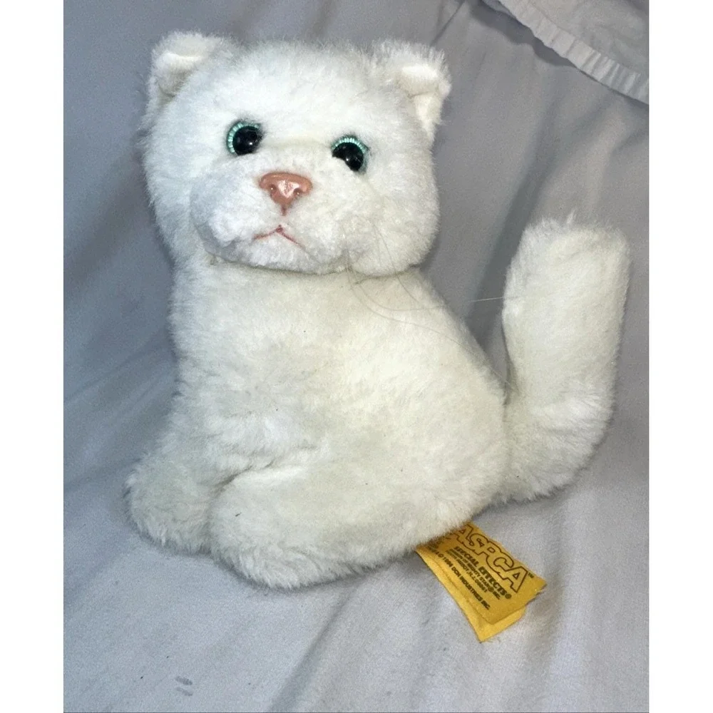 Vintage 1994 24K ASPCA Polar Puff Special Effects Plush Cat Vickie #2801 Clean!
